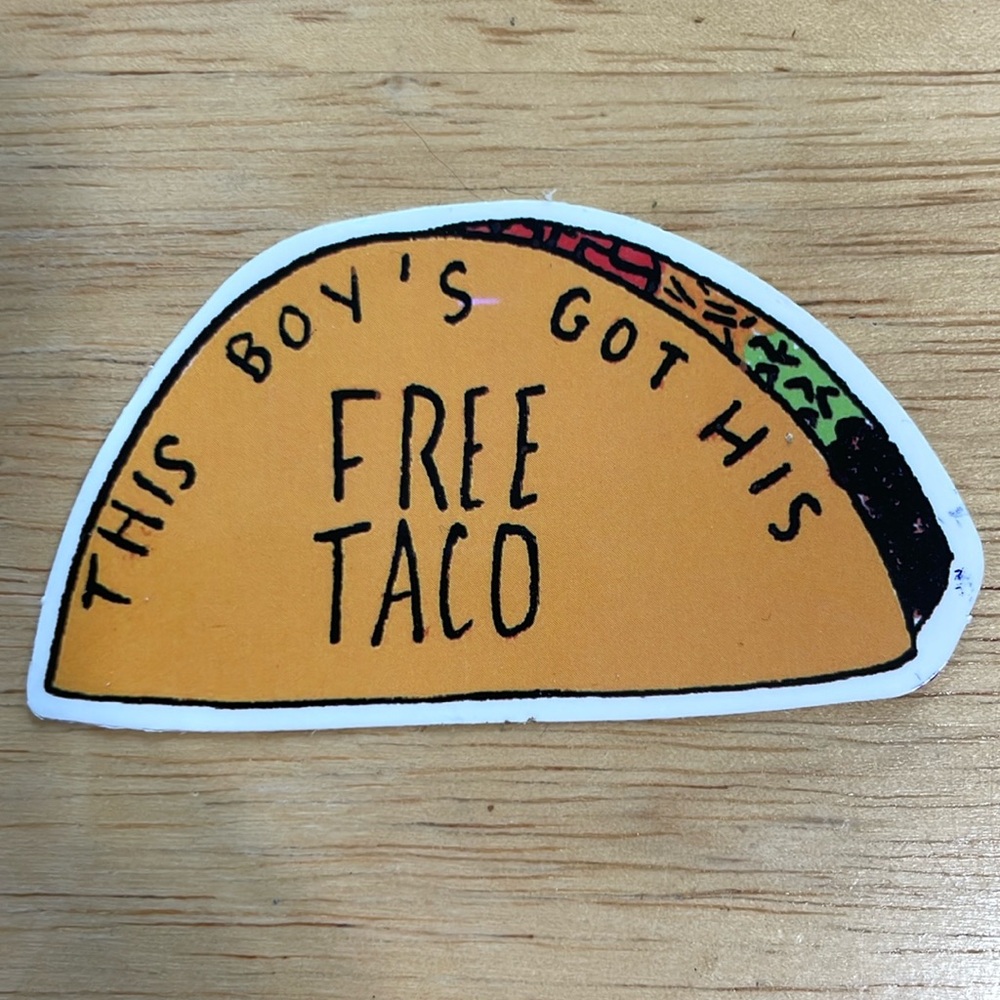 Free taco vine sticker